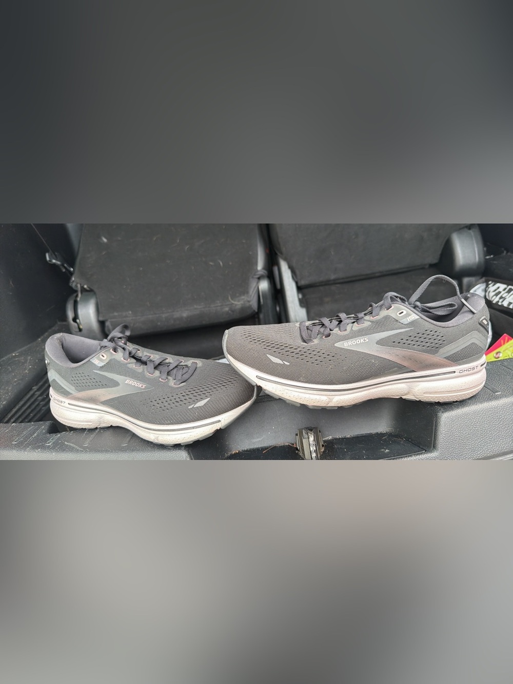 Brooks Men’s Running Shoes - Charcoal Gray with White Sole